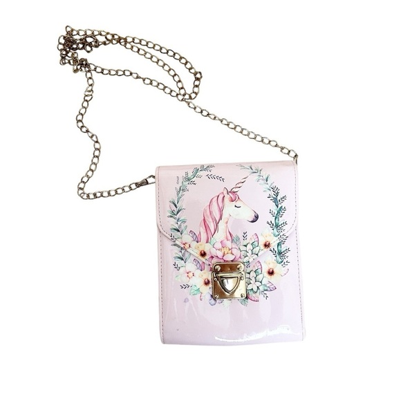 Handbags - Pink Floral Unicorn Clutch/Bag Bundle & Save